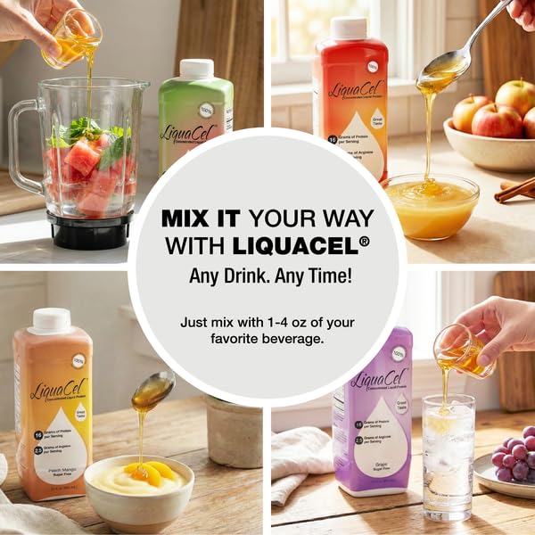 LiquaCel Concentrated Liquid Protein, Unflavored, Ready-to-Drink, 16g Hydrolyzed Collagen Protein and 2.5g Arginine Per 1oz Serving, Sugar & Gluten Free, 32 fl oz Bottle - Image 5