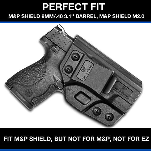 M&P Shield 9Mm Holster, Iwb Polymer Concealed Carry M&P Shield Holster For M&P Shield .40 3.1''|Smith And Wesson Mp Shield 9Mm Holster|Adj.cant&Retention | Fiber-Reinforced Polymer & Kydex Available #TOP1