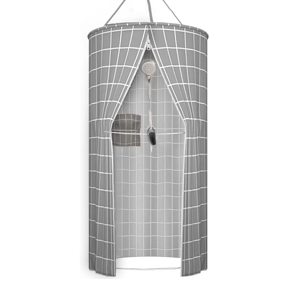 Tente de bain ronde avec isolation épaisse pour garder la chaleur en hiver