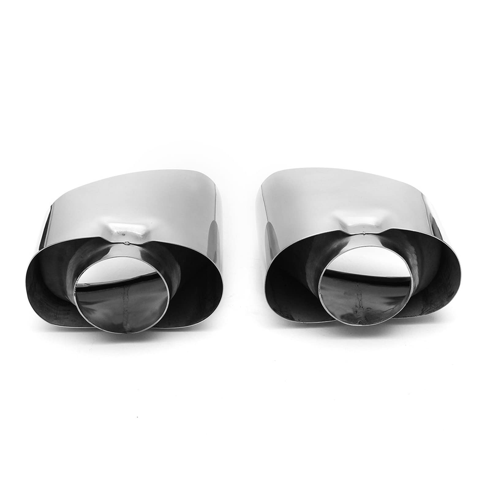 Silenciador Escape Extremo Par Accesorios Coche Acero Inoxidable para BMW X5 E70 E53 2000-2016 Puntas Escape Cubierta Tubo Silenciador Tubo Escape Doble Turbo Sonido Silbato