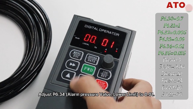 O’tra FAG300E ATO 7.5 hp VFD 110V Input 220V 3 Phase Output, 23A, 110V