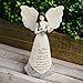 Pavilion Gift Company Elements 82328 Angel Figurine Holding Butterflies, Best Things In Life, 8-Inch , White