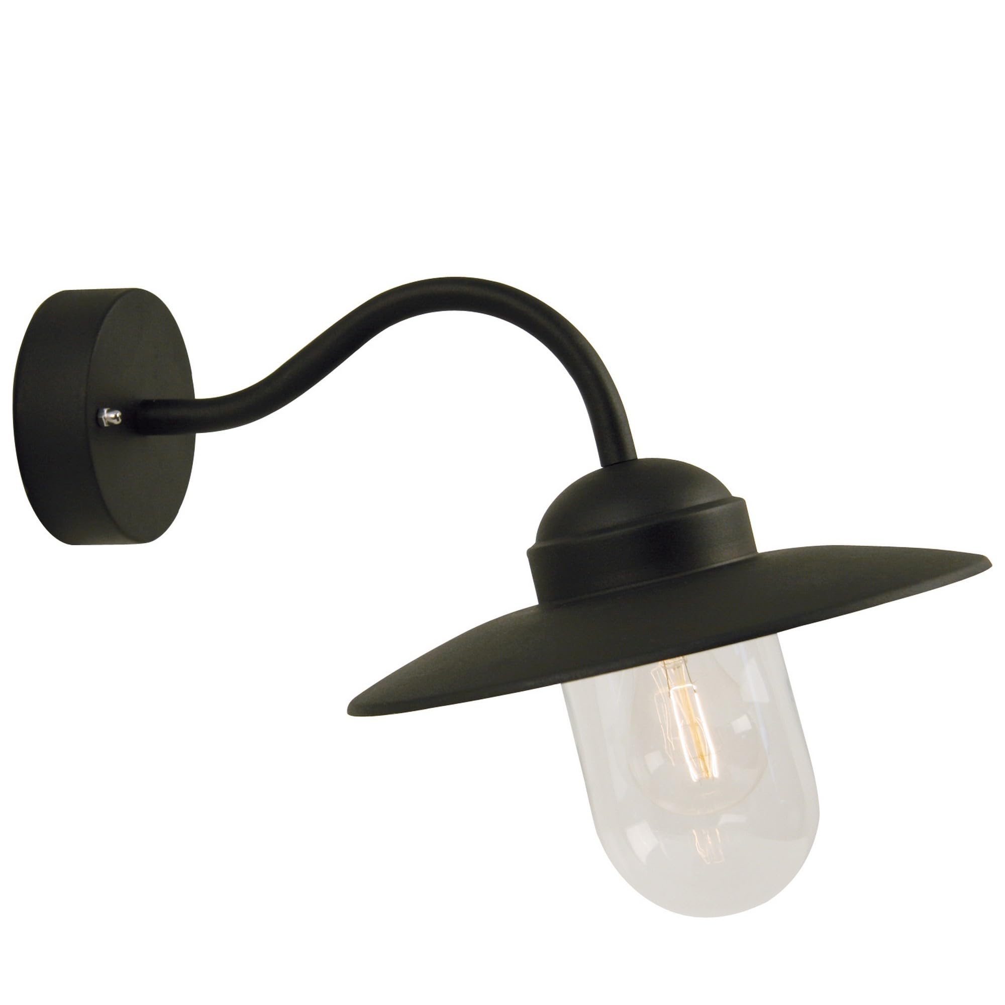 Nordlux Luxembourg Outdoor Wall Light Black E27 - Modern Exterior Lighting for Driveway, Garage, Terrace, Patio