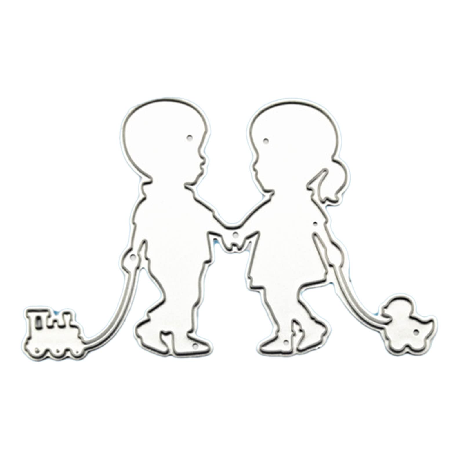 Hredwep Boy Girl Metal Cutting Dies Stencil Scrapbooking Template