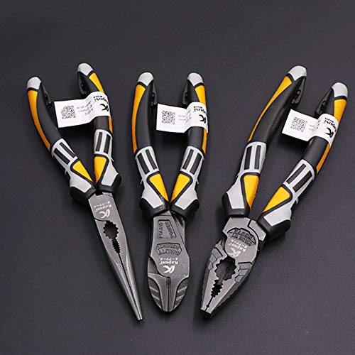 Alicate profissional Doneioe de 20 cm alicate eletricista cromado - ferramenta de crimpagem de aço v