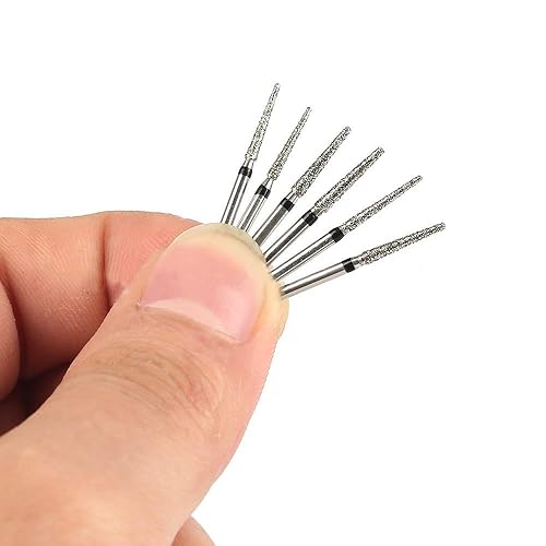 Miniatura 2 de 10 fresas Diamond Burs FG Diamond Burs, grano 120, medianas, compatibles con amoladora angular, amoladora de troquel, máquina de eje flexible