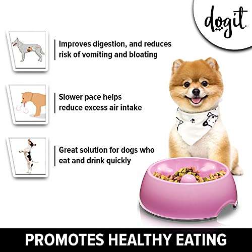 Dogit Hunde Antischling Napf, Hundenapf, 140ml, pink