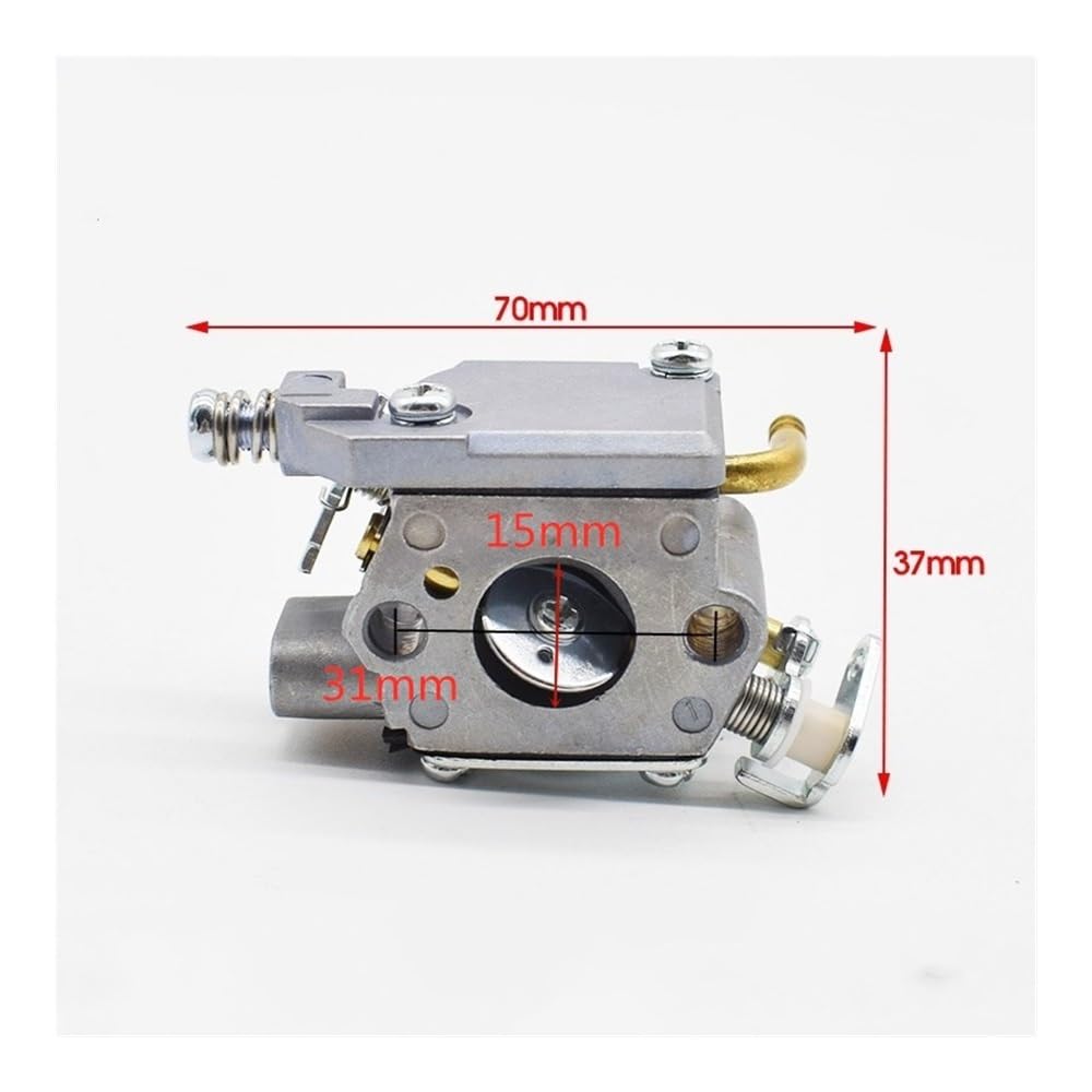 Carburador WT962 Compatible con Motosierra de Gasolina ZENOAH Komatsu 25CC 2500 G2500 con Tubo de cebador.