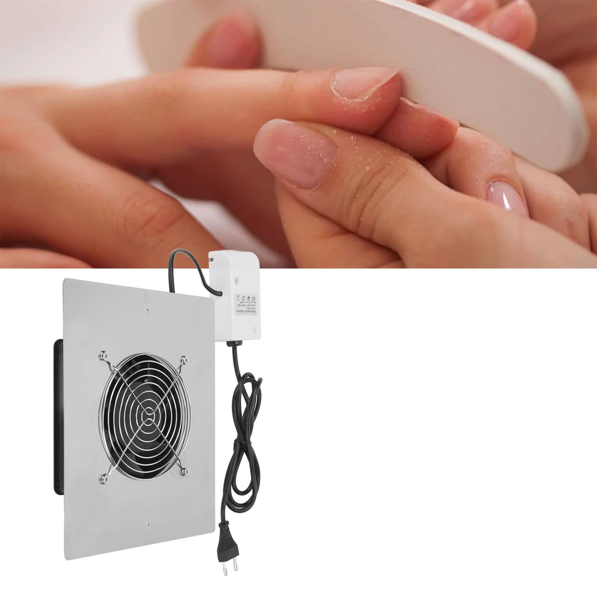 Qury Nail Vacuum Cleaner Quiet Table Dust Collector Fan do manicure Nail Art i biurka
