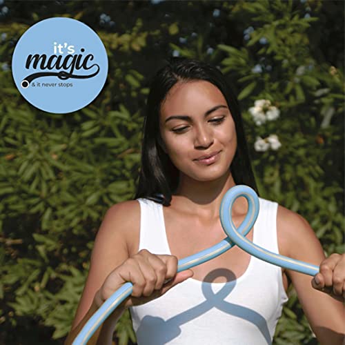 Manguera de jardín extensible 10 metros con ducha y bolsa multifunción, Manguera de riego Azul Antinudos y Antitorsión - imagen 8