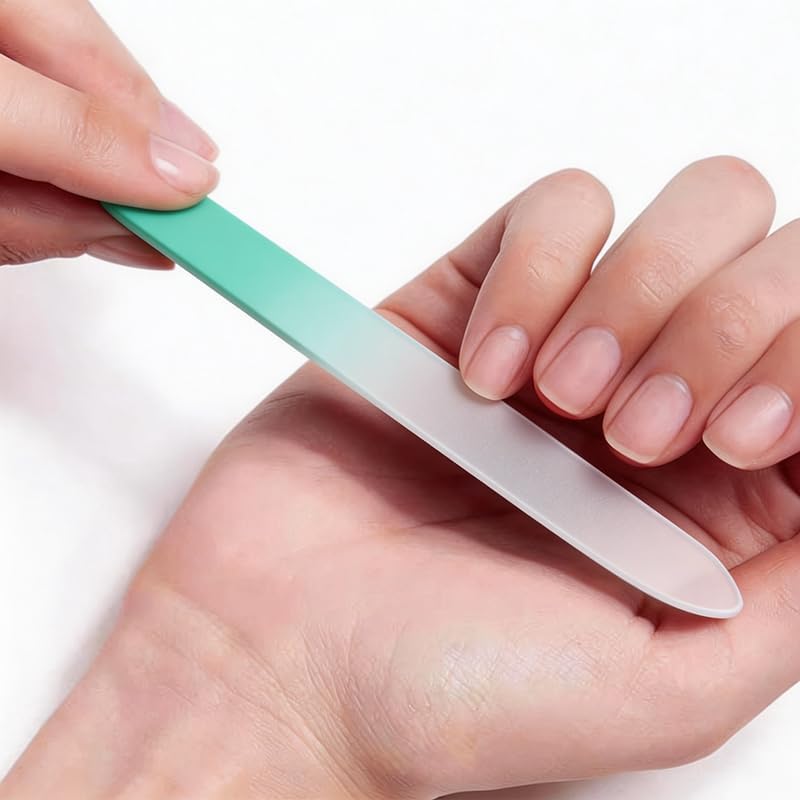 Crystal Glass Nail File with Case for Natural Nails 3 Pack image 6