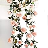 flores blancas decoracion boda Puedes colgarlo en la pared, puertas, columpios, espejos y en cualquier lugar como quieras disfrutar con hojas artificiales de vino.