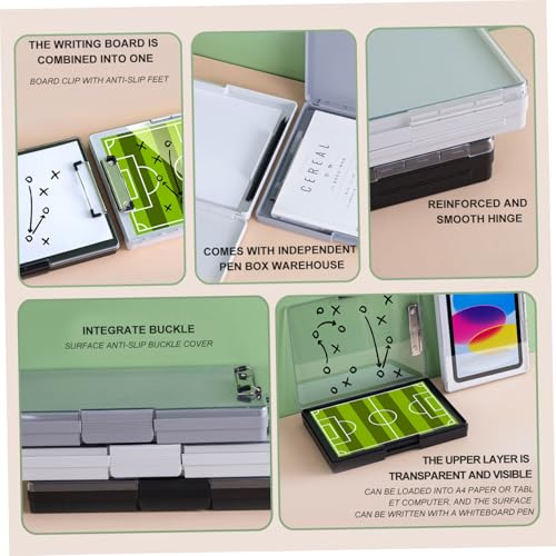Portapapeles con escritura suave y panel superior transparente visible 5