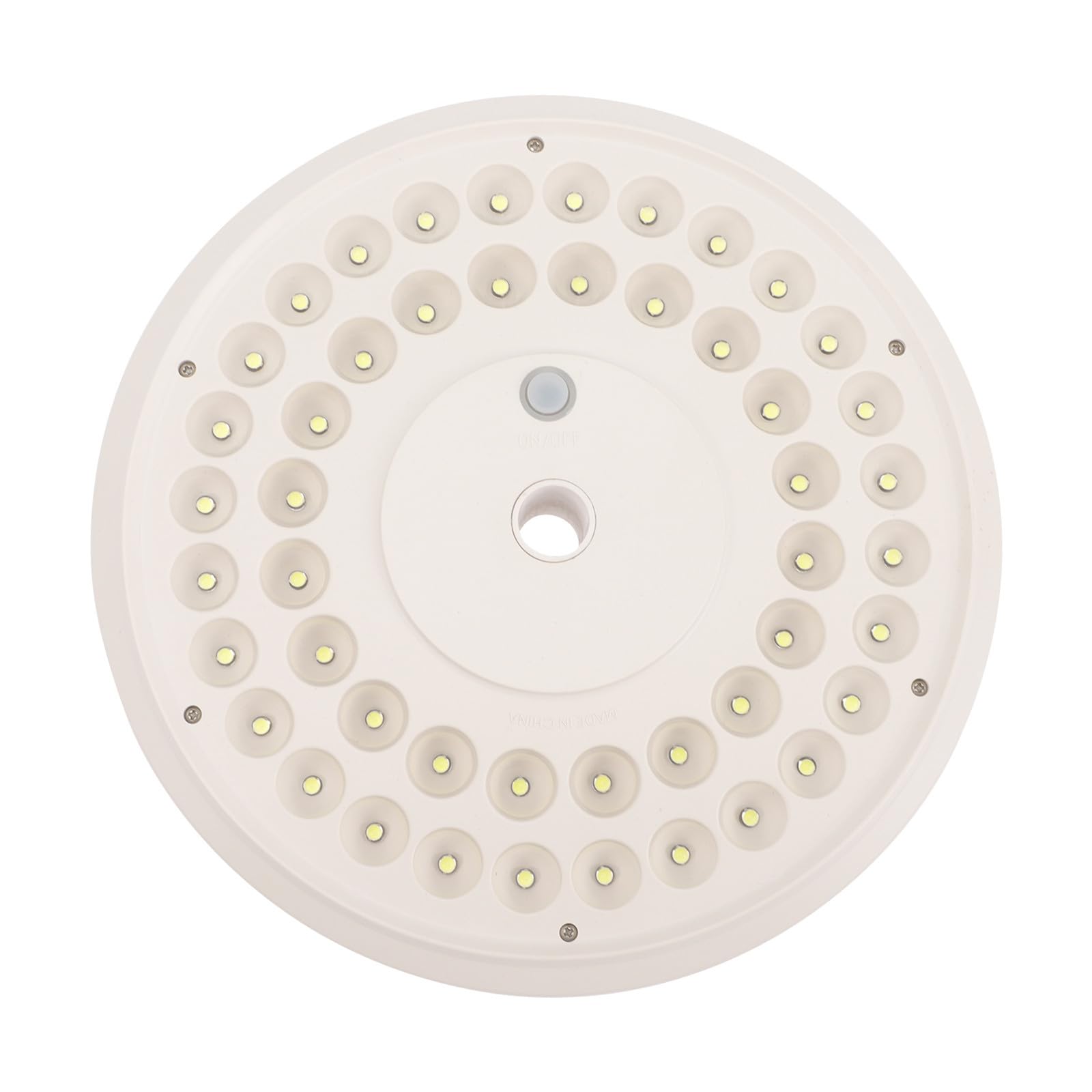 Lampada Solare per Asta Bandiera 48 Led, Bianca, Abs