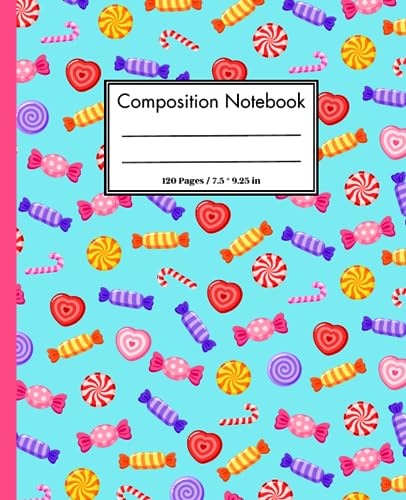 Candy Composition Book: Candy Themed Notebook