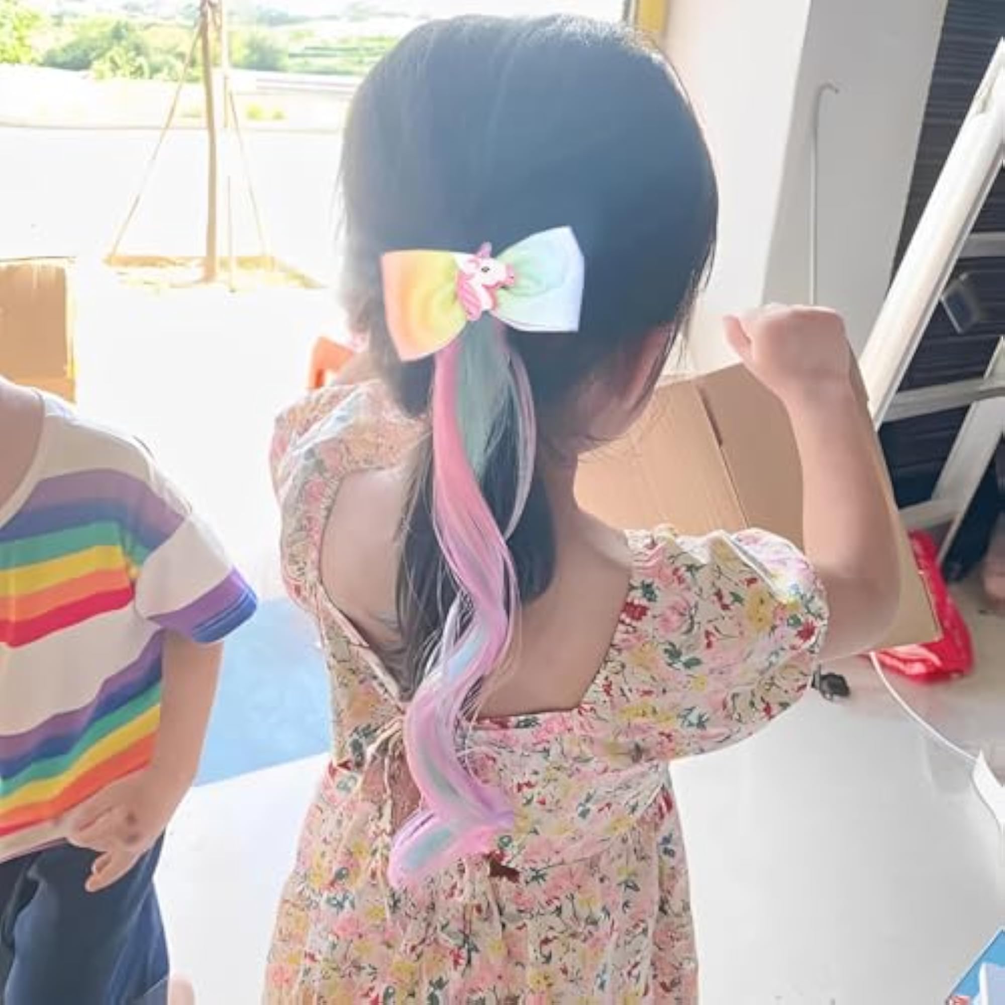 Children's Cute Cartoon Pony Unicorn Bow Hair Extensions