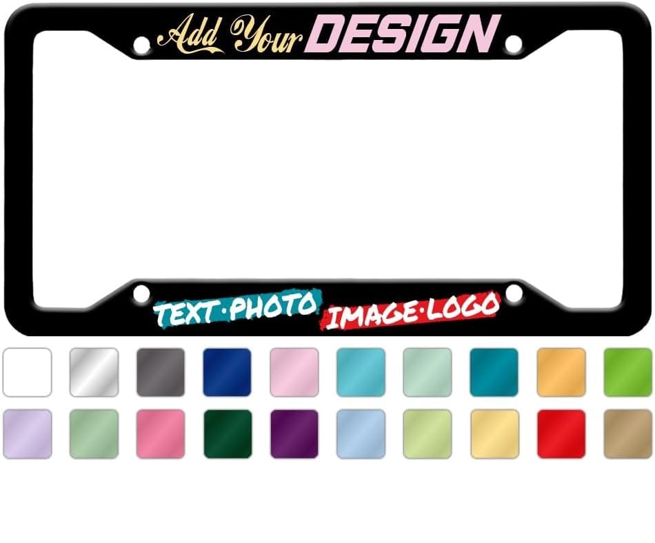 Custom License Plate Frame Personalized License Plate Holder Add ...