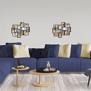 Lavish Home 12-Photo Picture Frame Collage - Multi-Picture Wall-Mounted Display Gallery with 12 Openings for 4x6-Inch Photos or Pictures (Black) Lavish Home 12 Photo Picture Frame Collage Multi Picture Wall Mounted Display Gallery with 12 Openings for 4×6 Inch Photos or Pictures Black