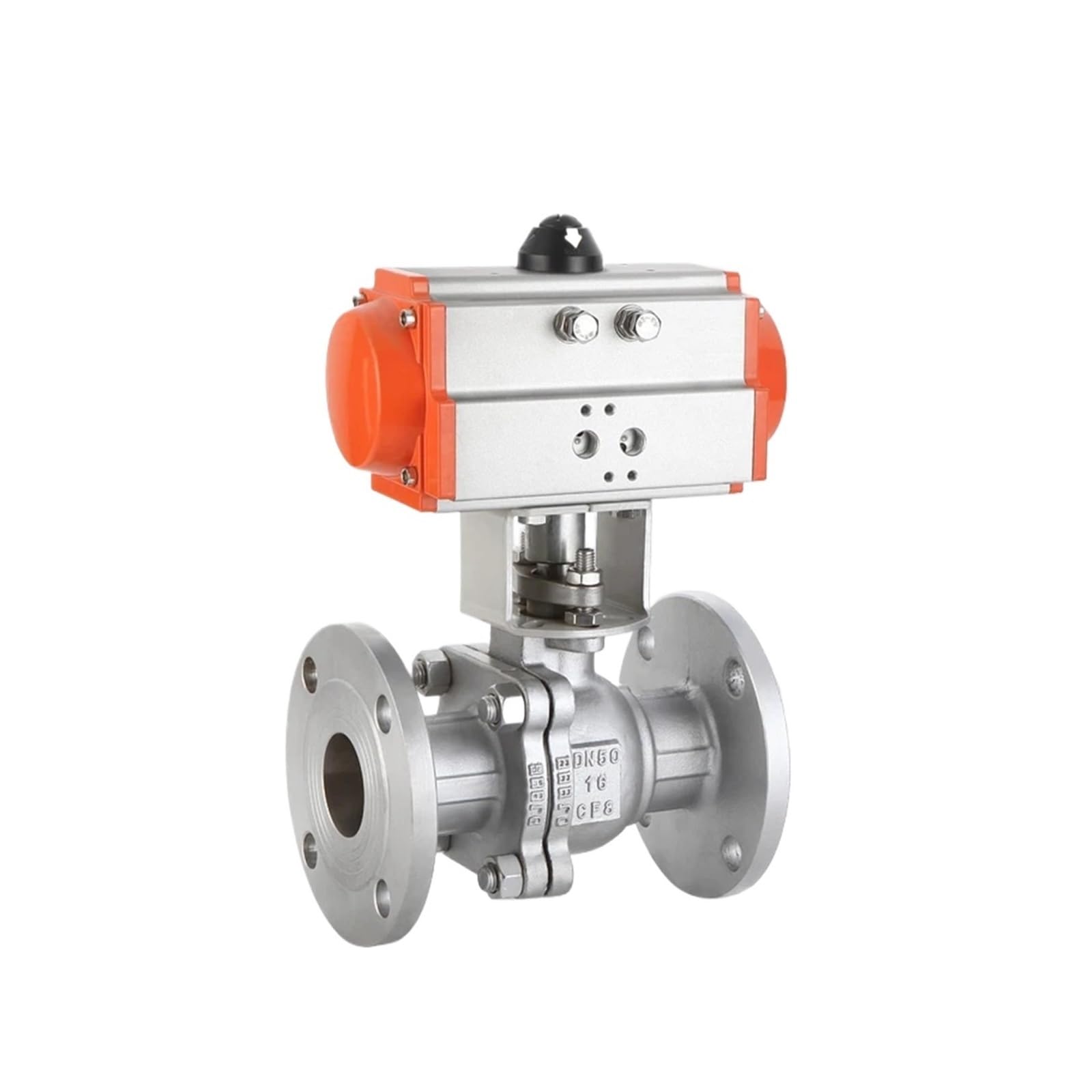 Valvole a Sfera pneumatiche ad interruzione Rapida for Vapore ad Alta Temperatura a Doppio Effetto con Flangia pneumatica da 3/4".