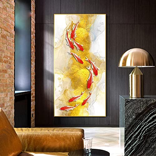 Grand tableau feng shui avec cadre pour habiller un grand mur vide de salon