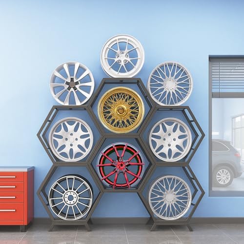 Rims Or Rack Amazon.com: Renvan Heavy Steel Wheel Display Rack, Car Rim Rack Holds 9 ...