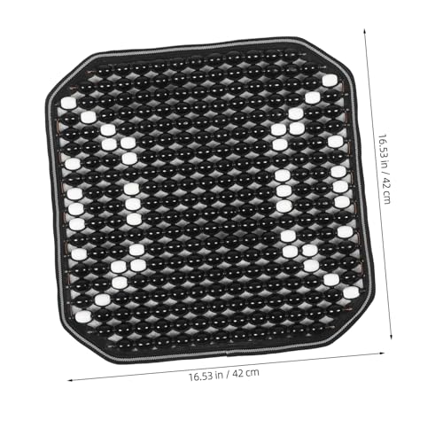 Coussin de siège auto chic en perles de bois et polyester de qualité supérieure - 2