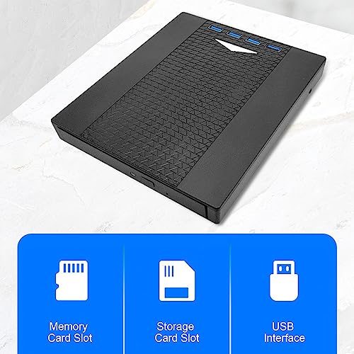 Graveur de CD DVD ROM externe USB 3.0 compatible ordinateur fixe Linux et PC portable Windows