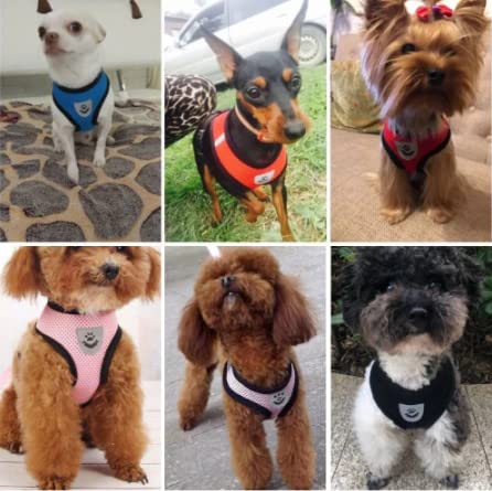 coleira cachorros peitoral cães e gatos vermelho M