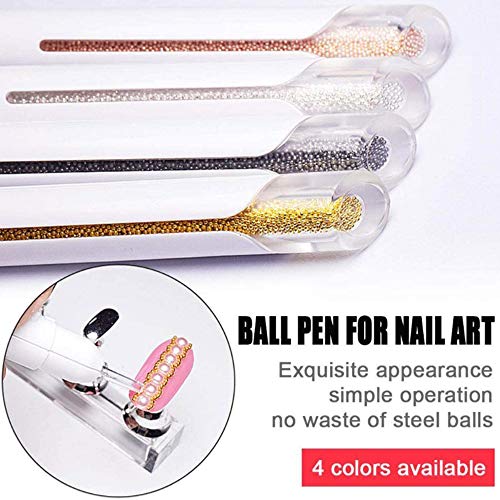Nagelperlen, Punktierungsstift, Nagel-Punktierung, Maniküre, Dekoration, Malerei, DIY-Werkzeug, 0,8 mm, 4 Farben… – Bild 2