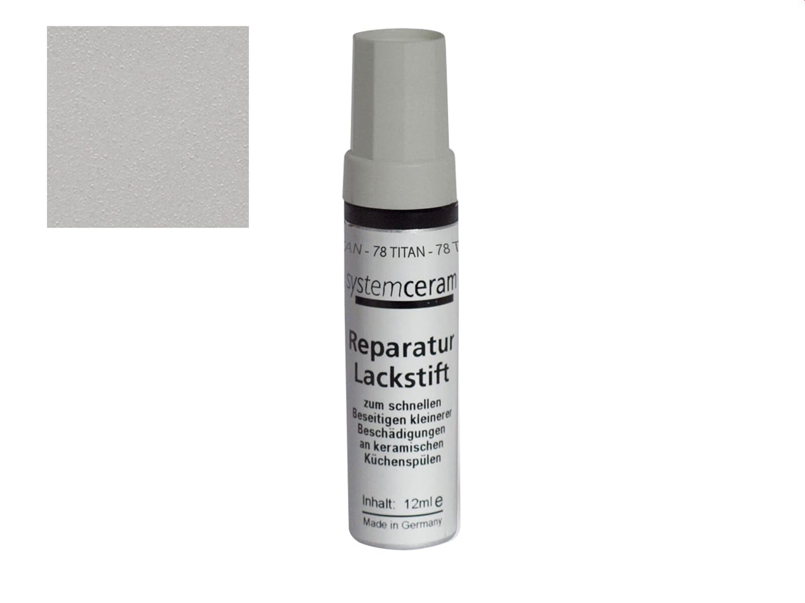 Systemceram Reparatur Lackstift TITAN für KeraDomo Spülen