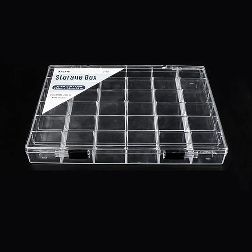 Miniatura 6 de Caja organizadora de plástico transparente de 36 rejillas, contenedor de almacenamiento para manualidades para organizador de cuentas, arte para
