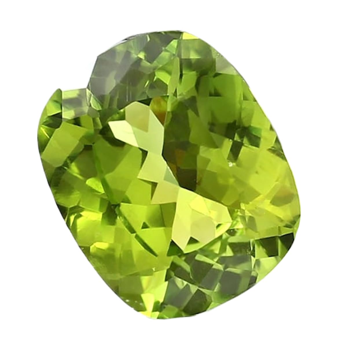 Pierre précieuse verte de Ceylan coussin 12x10mm pour création bijoux