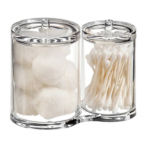 CCZZ Kosmetik Aufbewahrungsbox Behaelter Case Container Acryl Wattestäbchen Halter klar Behälter
