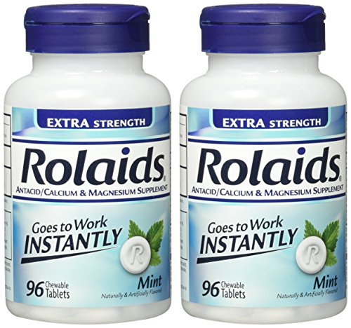 Rolaids Extra Strength Tablets Mint, 96 Count, (Pack Of 2) #TOP1