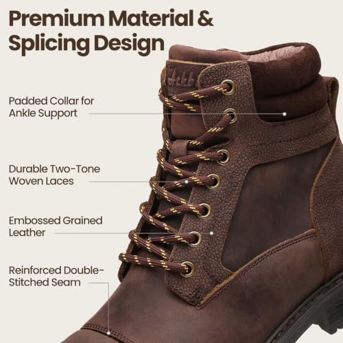 Image of Arkbird Mens Chelsea Boots, Stylish and Comfort Leather Chukka Ankle Boots with Zipper