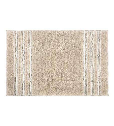 Image of Obsessions Ultra Soft Solid Bath Mat - Premium 1950 GSM Density, Anti-Skid Safety Backing & Superior Absorbency for Quick-Dry Comfort (50x80 cm, Beige)