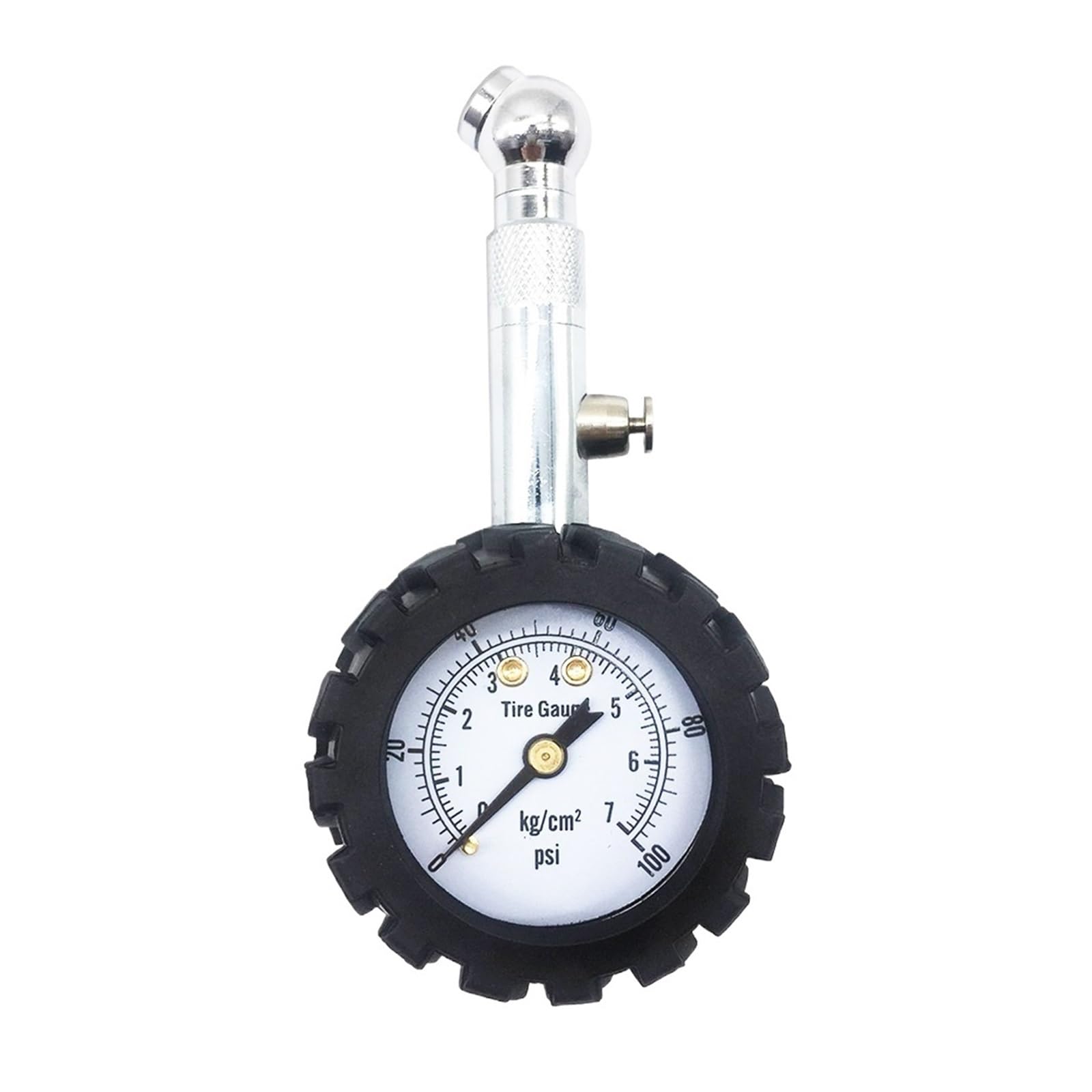 Manomètre De Pression De Pneu Intelligent, 100 Psi, Analogique, Professionnel, For Valves, Voitures, Vélos, Motos, Mécaniciens Facile à Utiliser