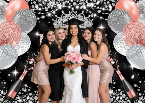 Fondo Fotográfico Prom 2026 8x6ft Oro Rosa miniatura 3