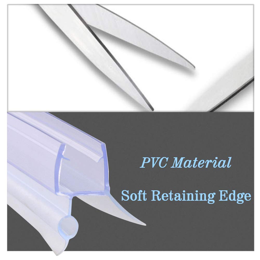 Buy ELEGANT Shower Plastic Strip 28" 72mm Long Clear Vinyl Shower Door