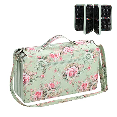 Yzk Marker Case Organizer -120 Slots Marker Holder Organizer With Front Pocket Zipper Closure, 3-Layer Colored Pencil Case For Markers, Colored Pencils Or Gel Pens #TOP4