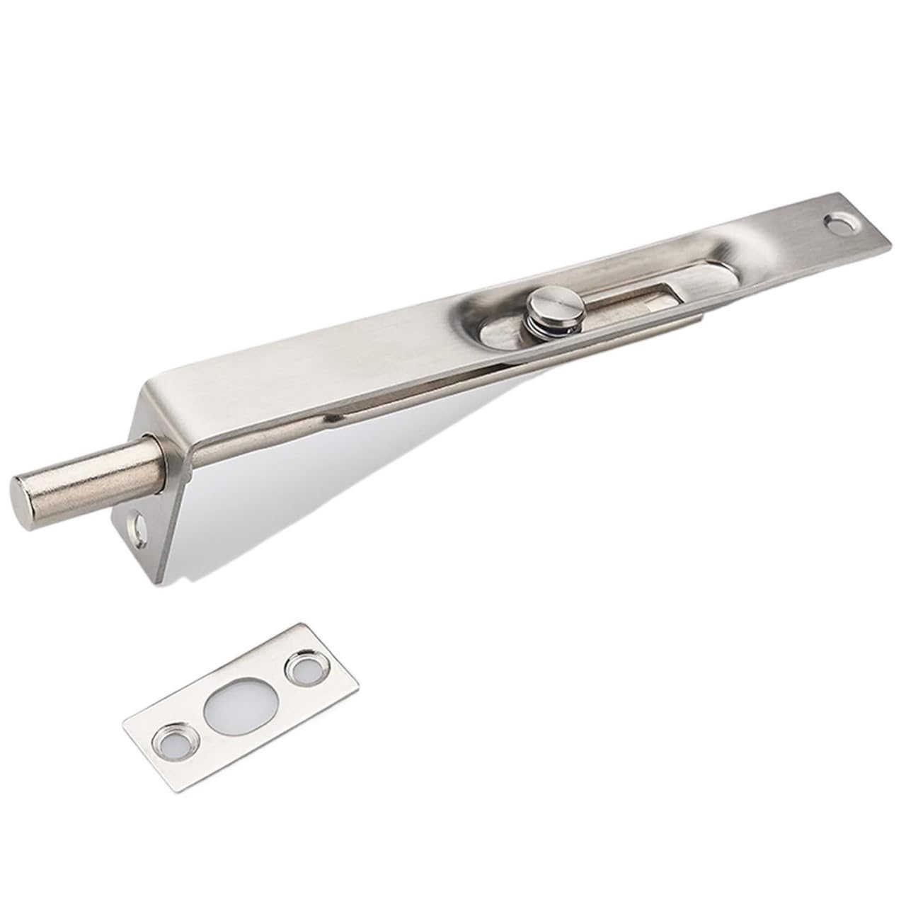 YDHSIKK Door Lock Bolt, Cylindrical Hidden Door Barrel Bolt Lock Stainless Sliding Latch Multisize with Screws(6 Inches)