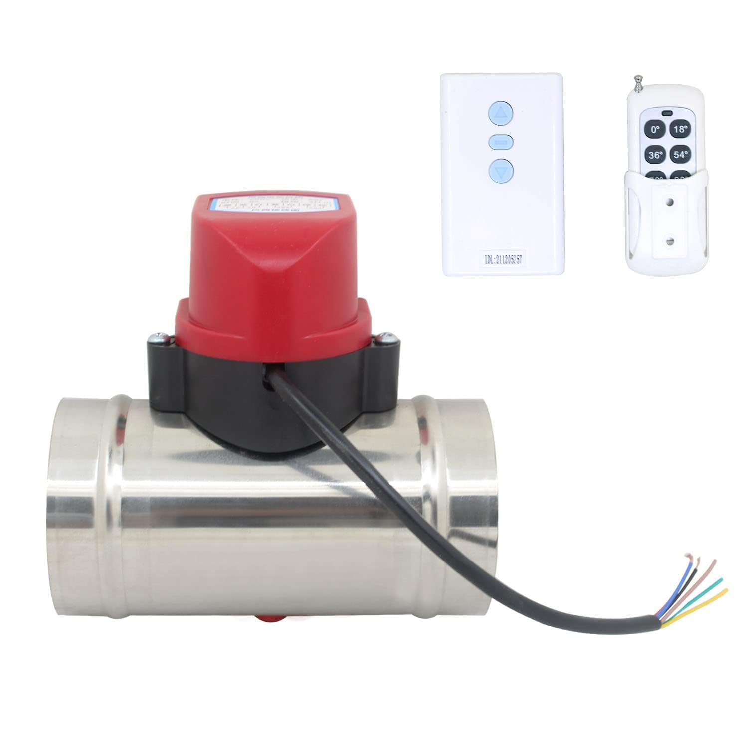 Serranda aria motorizzata 220v remote control serranda di taratura aria condotto ventilazione condizionatore elettrica non ritorno clima