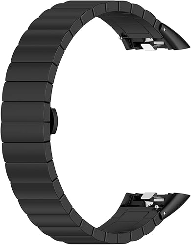 Miniatura 3 de FitTurn Correa de reloj compatible con Huawei Band 6, Huawei Honor Band 67, correa de metal de repuesto para Huawei Honor Band pulsera ajustable de