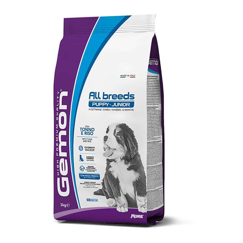 Gemon All Breeds Puppy Junior Tonno e Riso, 15 kg