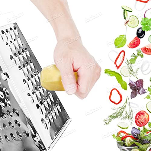 Ralador de Metal para Cozinha 4 faces 21x8cm