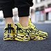 BTKSDAS Kids Shoes Non Slip Casual Shoes for Girls Running Gym Golf Athletic Tennis Shoes Girls Sneakers for Kids Black/Yellow Size 5 Big Kid,(1 Pair)