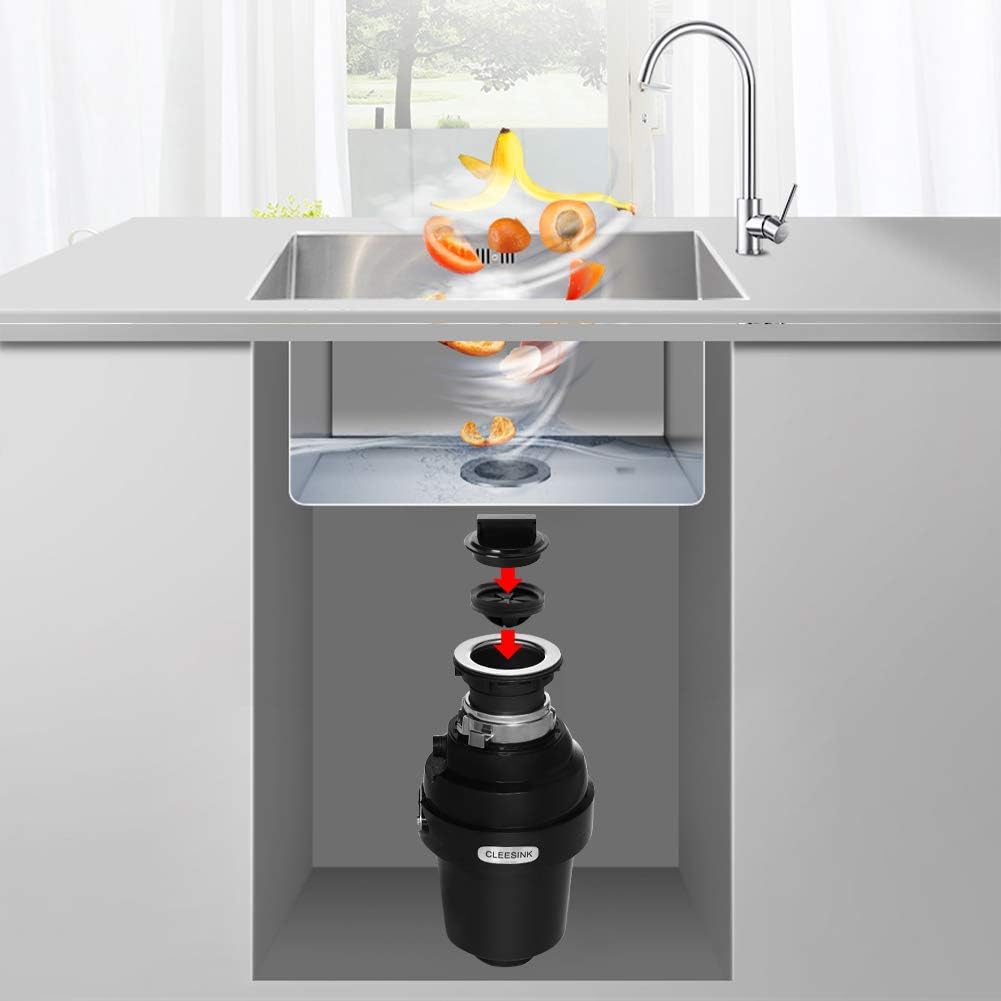 Garbage Disposal Drain Stopper, 2 7/8 Inch (7.5cm), Plastic Black Garbage Disposal Plug For Most Waste King Garbage Disposer and Other EZ Mount Disposals