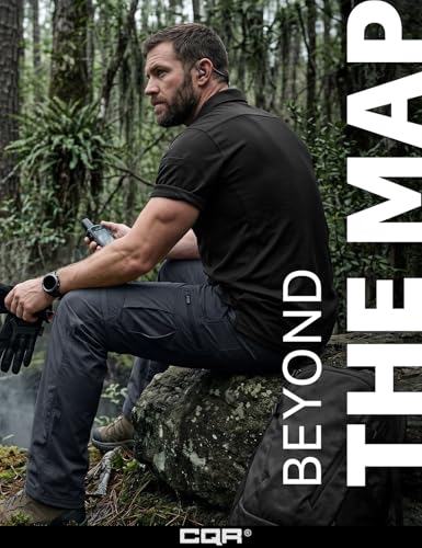 Image of CQR Men's Convertible Cargo Tactical Pants, Water Resistant Outdoor Hiking Pants, Zip Off Lightweight Stretch Work Pants