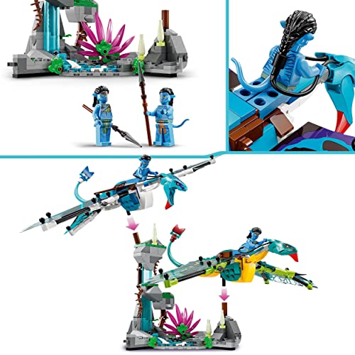 LEGO 75572 Avatar Jake und Neytiris erster Flug auf einem Banshee, Pandora Film Set mit Banshees, Minifiguren und im… – Bild 4