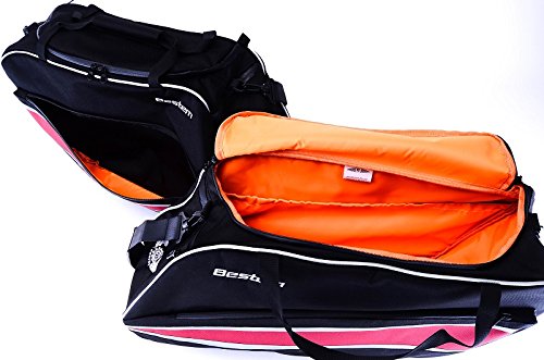 Alforjas internas Deluxe Bestem (LGHD-GLIDE-SDL2) para Harley Davidson Glide, Road King y Hard Classic, par, negro, versión deluxe, impermeables miniatura 6